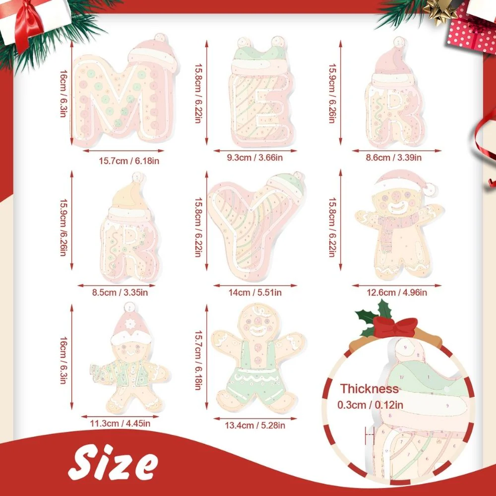 Paint by Numbers Christmas Decorations - Gingerbread Dreams Kit - Image 11