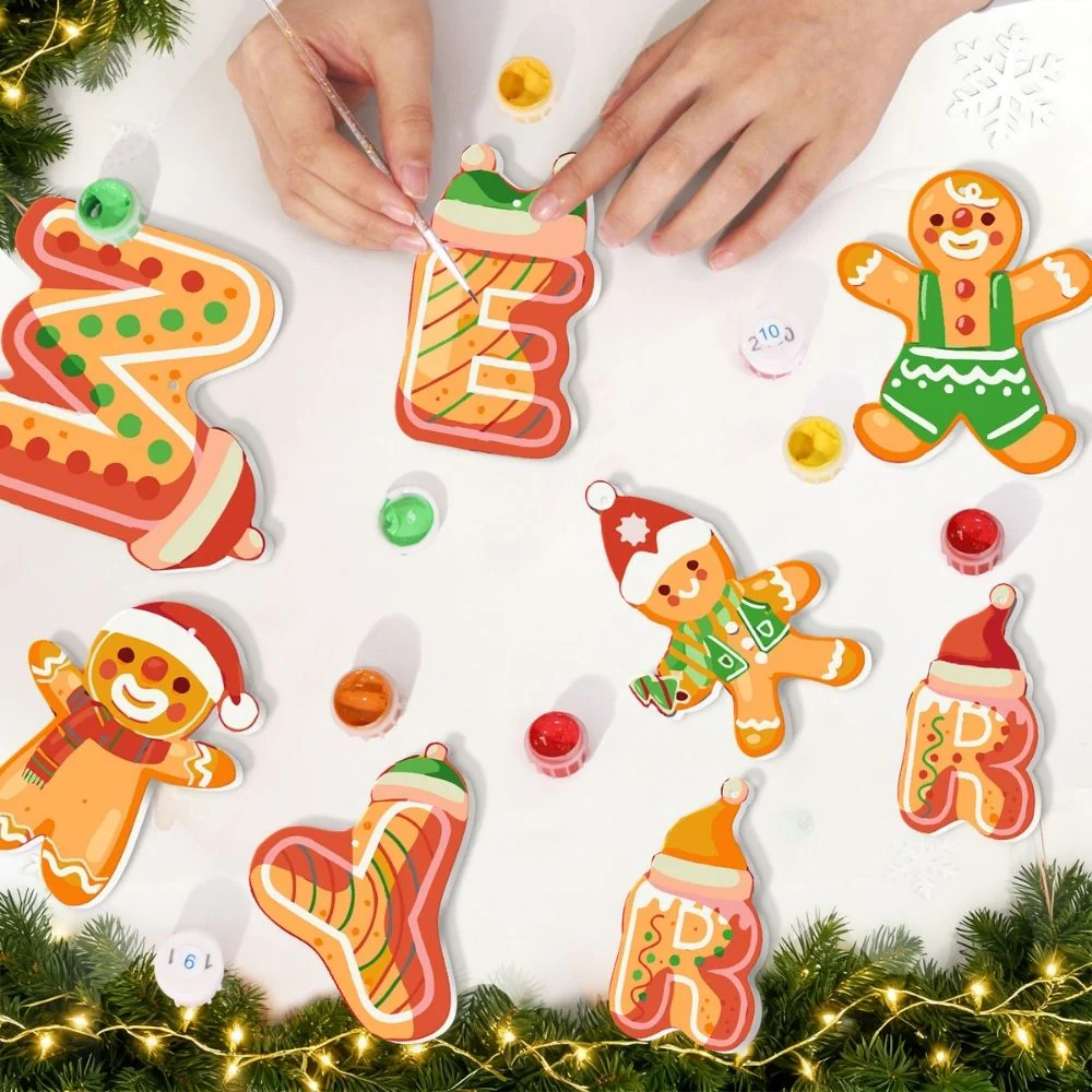 Paint by Numbers Christmas Decorations - Gingerbread Dreams Kit - Image 5