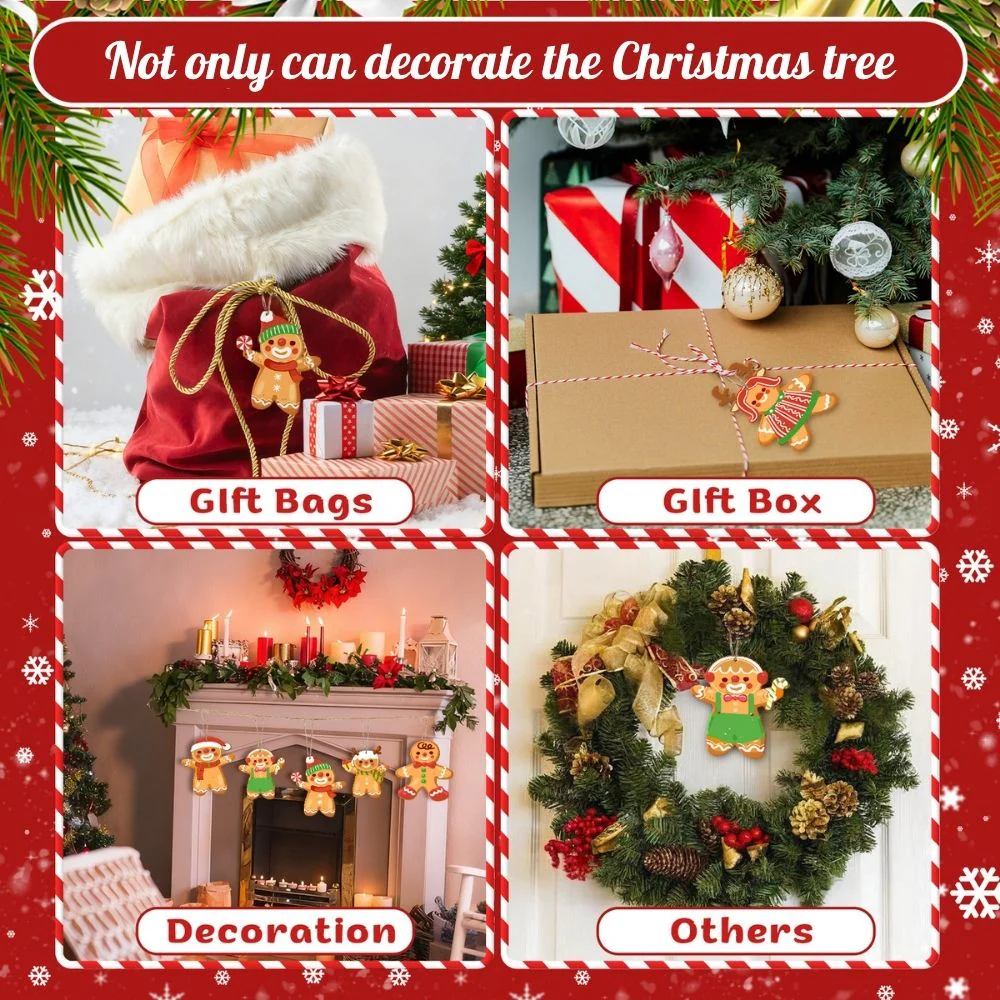 Paint by Numbers Christmas Decorations - Gingerbread Friends Kit - Image 8