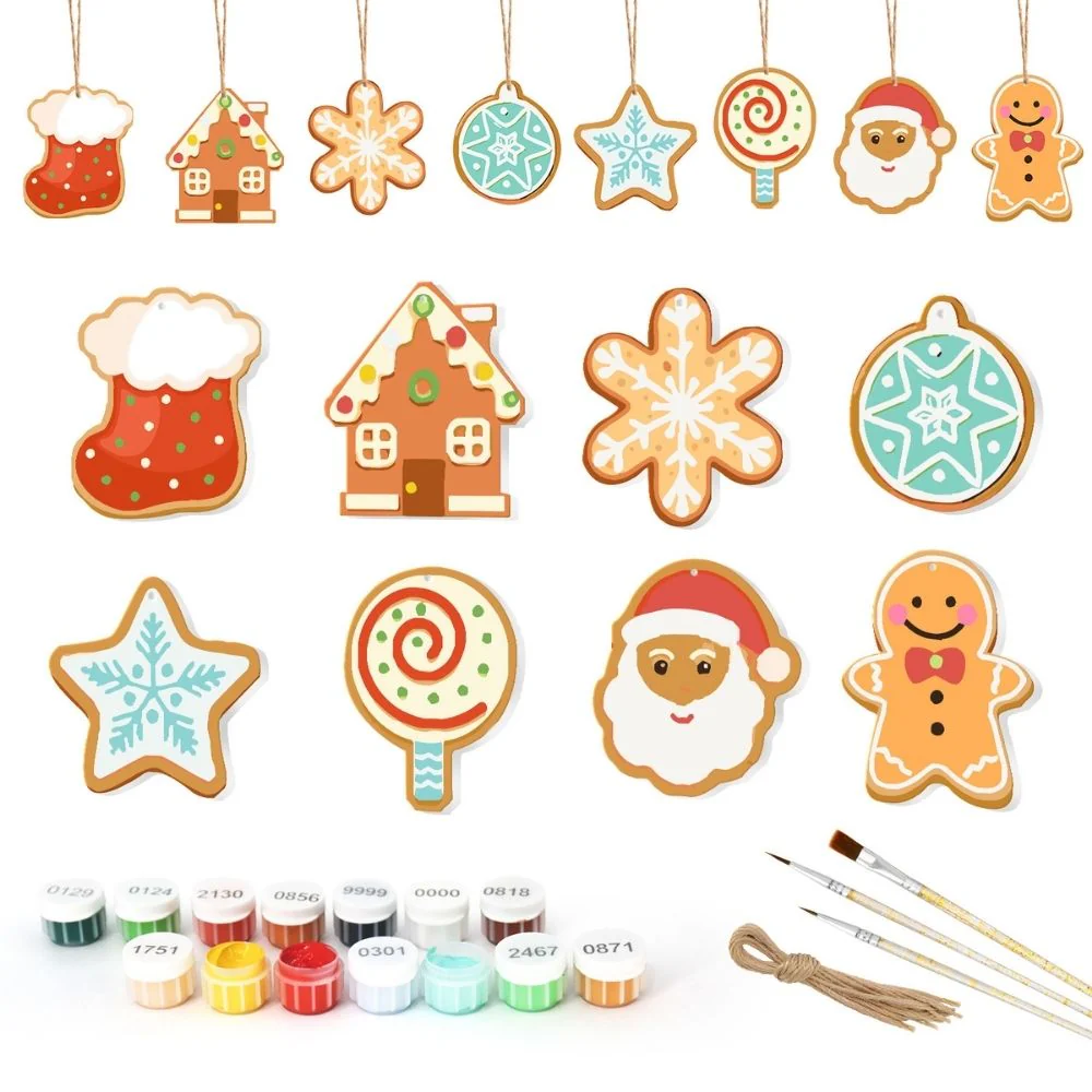 Paint by Numbers Christmas Decorations - Merry Little Icons Kit 1 - Image 4