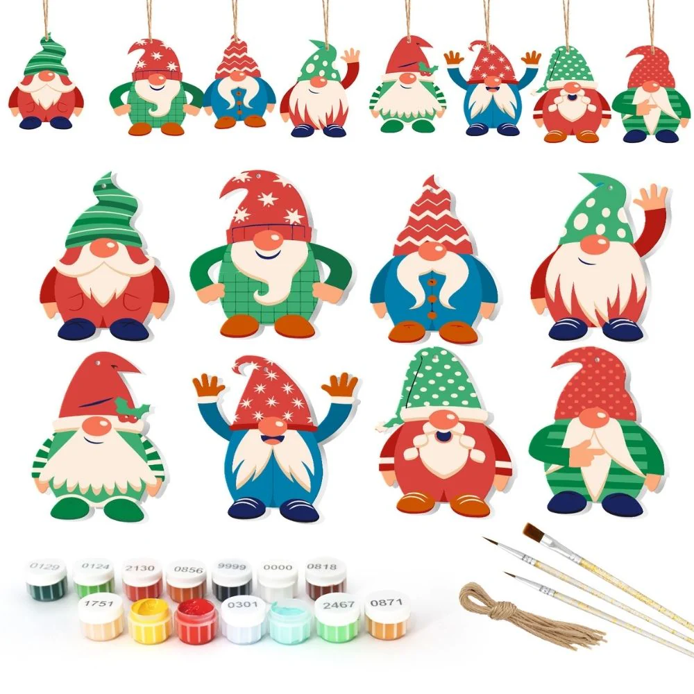 Paint by Numbers Christmas Decorations - Nordic Christmas Charms Kit - Image 4