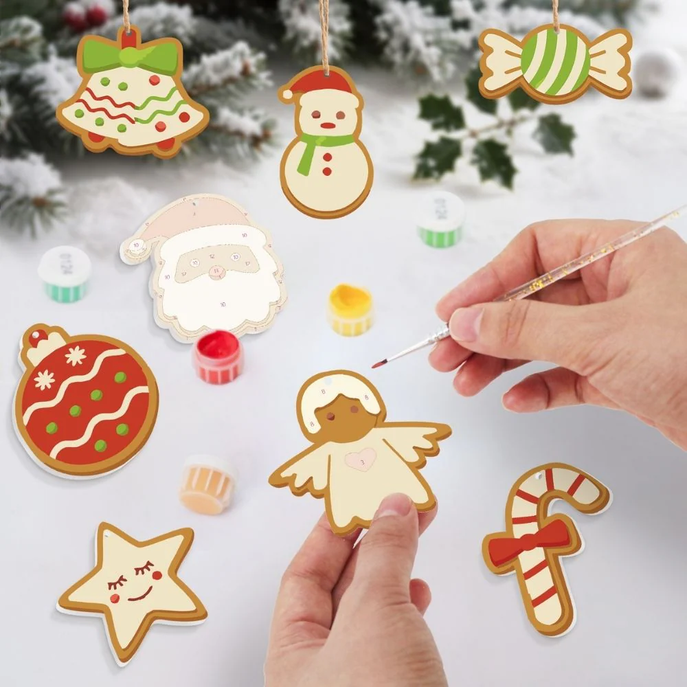 Paint by Numbers Christmas Ornaments - Bells Angel Candy Kit - Image 2