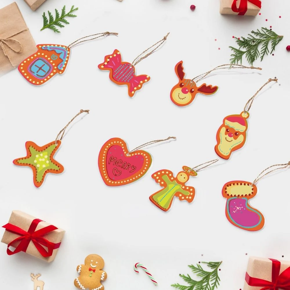 Paint by Numbers Christmas Ornaments - Merry Heart House Reindeer Kit