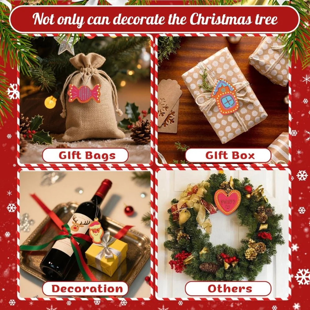 Paint by Numbers Christmas Ornaments - Merry Heart House Reindeer Kit - Image 8