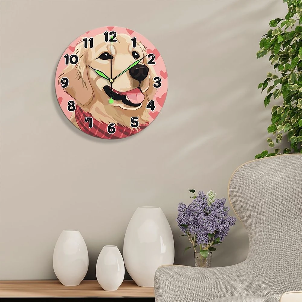 Paint by Numbers Clock - Adorable Dog - Image 11