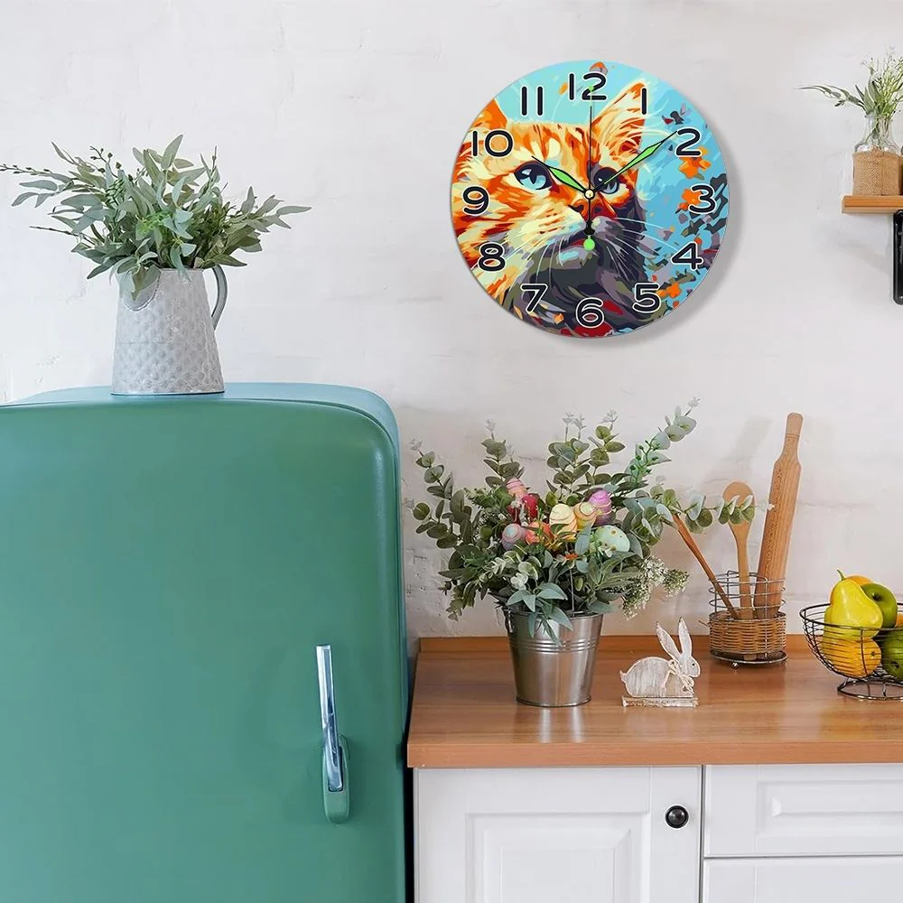 Paint by Numbers Clock - Curious Cat - Image 11