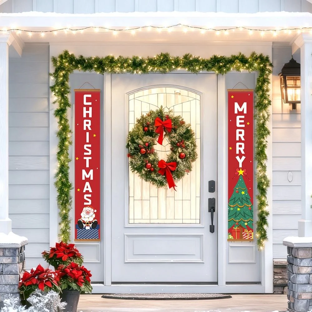 Paint by Numbers Front Door Hanging Banners - Christmas Tree - Image 9