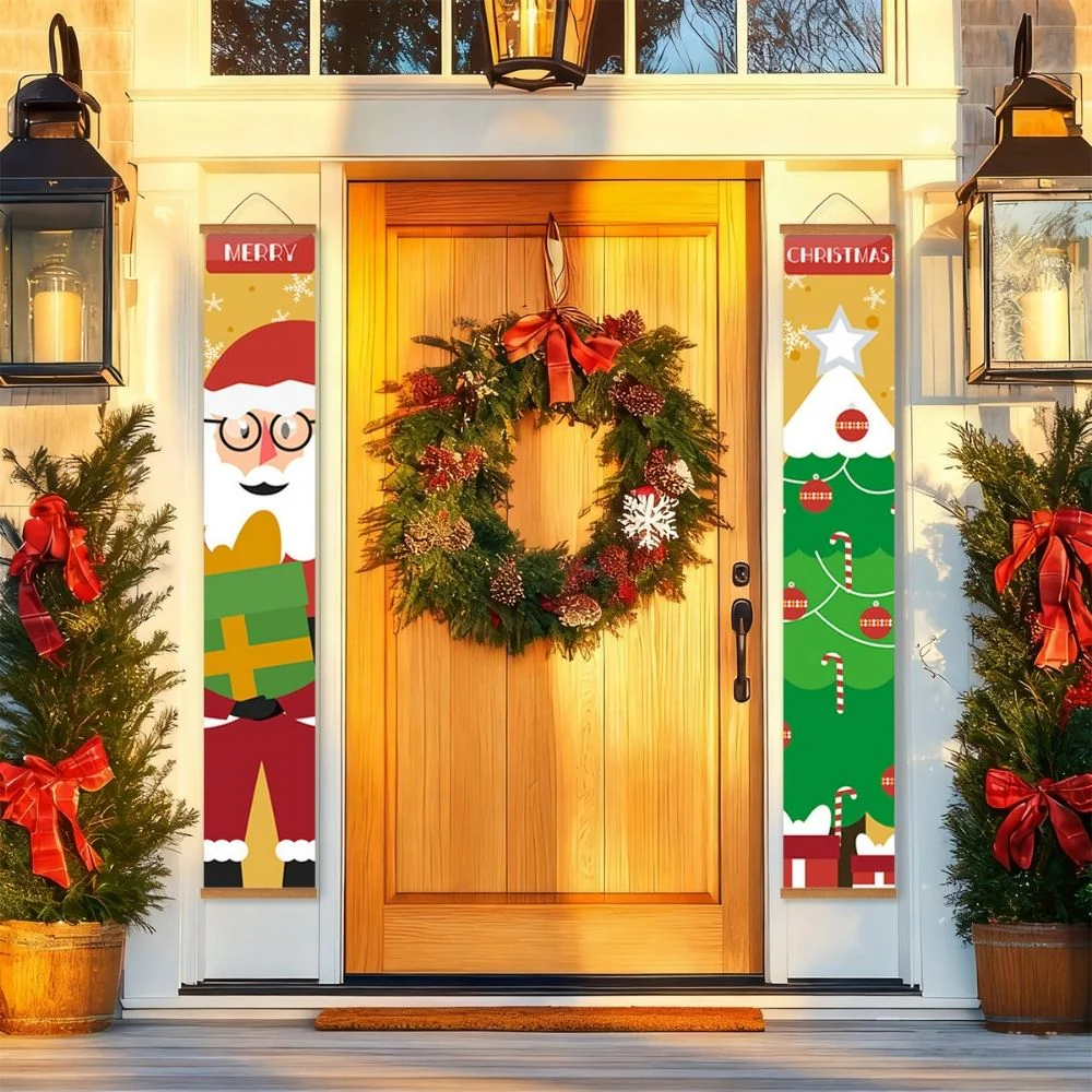 Paint by Numbers Front Door Hanging Banners - Christmas Tree Magic - Image 9