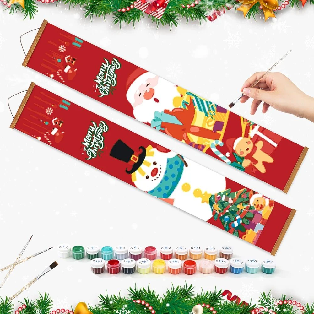 Paint by Numbers Front Door Hanging Banners - Christmas Wishes - Image 3