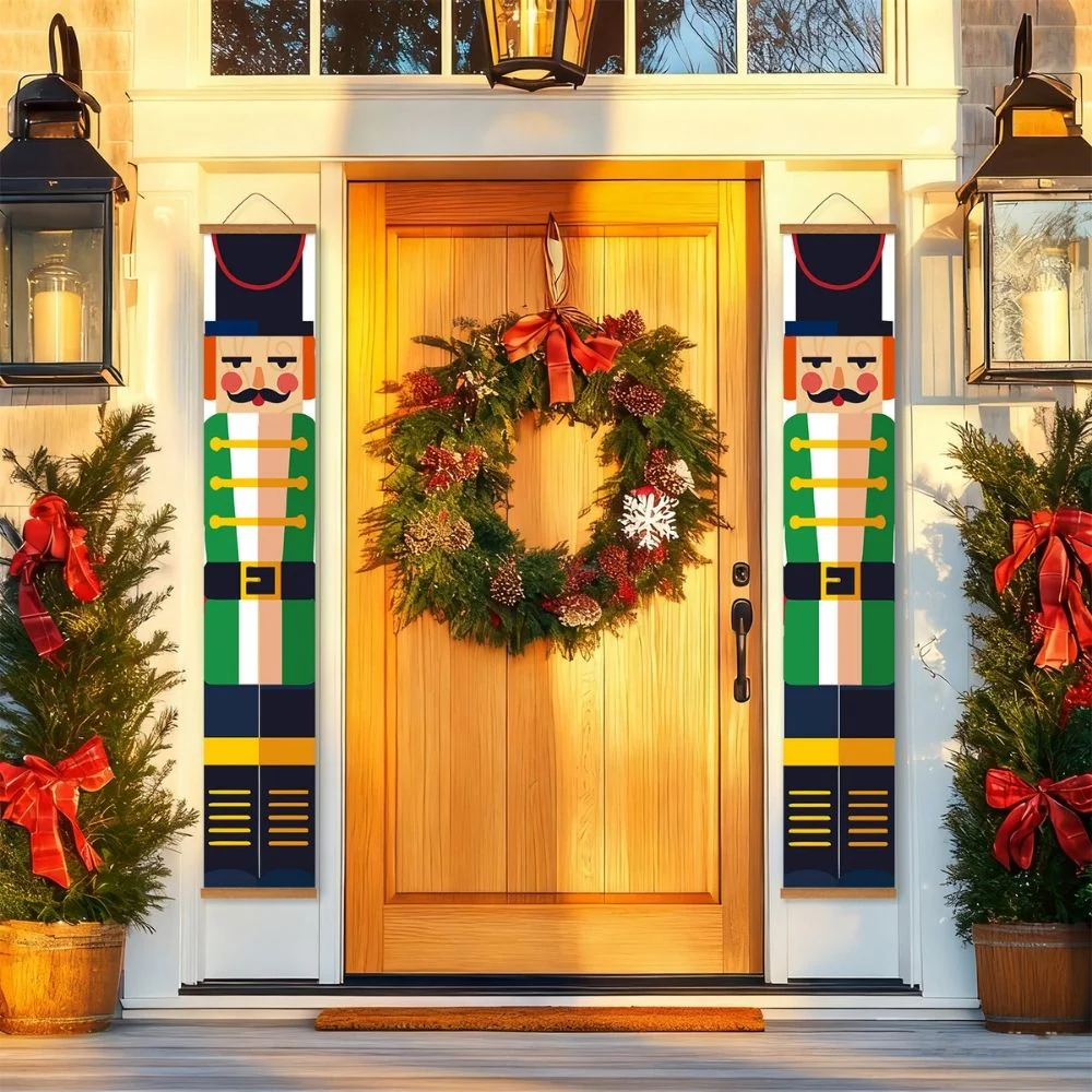 Paint by Numbers Front Door Hanging Banners - Festive Nutcracker - Image 9