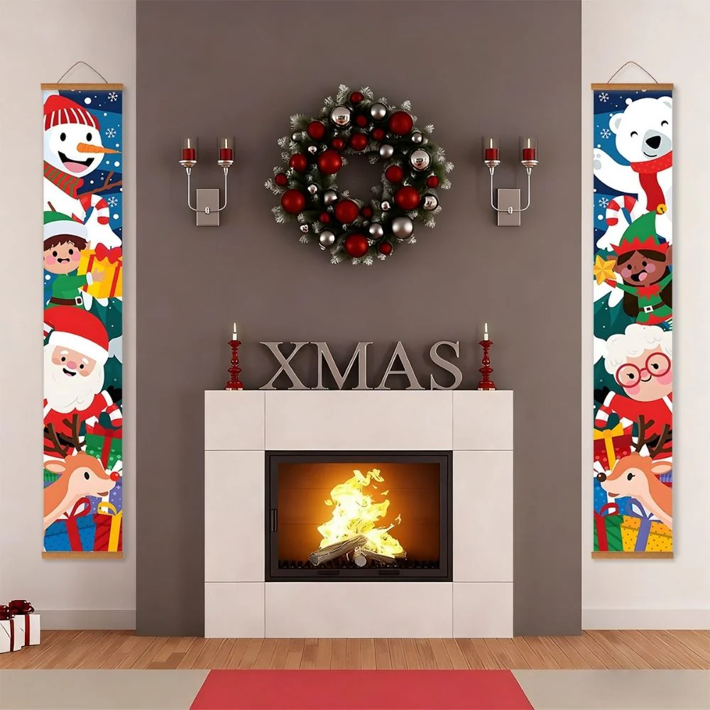 Paint by Numbers Front Door Hanging Banners - Frosty Smile - Image 8