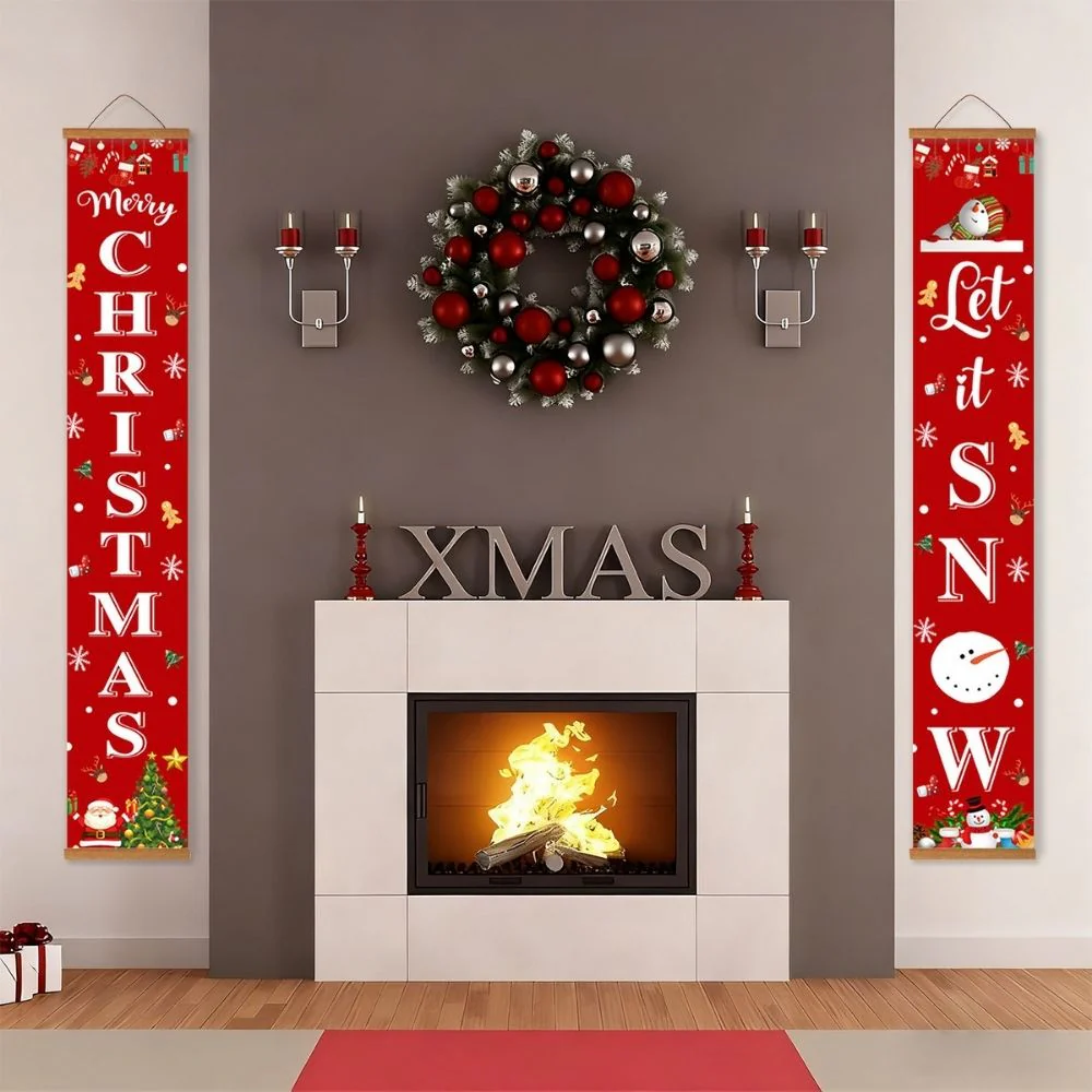 Paint by Numbers Front Door Hanging Banners - Let It Snow - Image 8