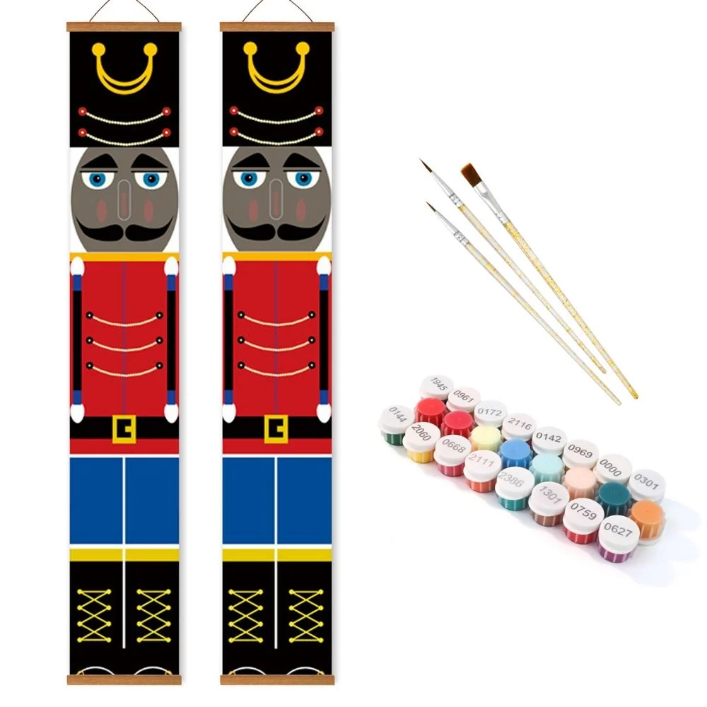 Paint by Numbers Front Door Hanging Banners - Nutcracker Charm - Image 2
