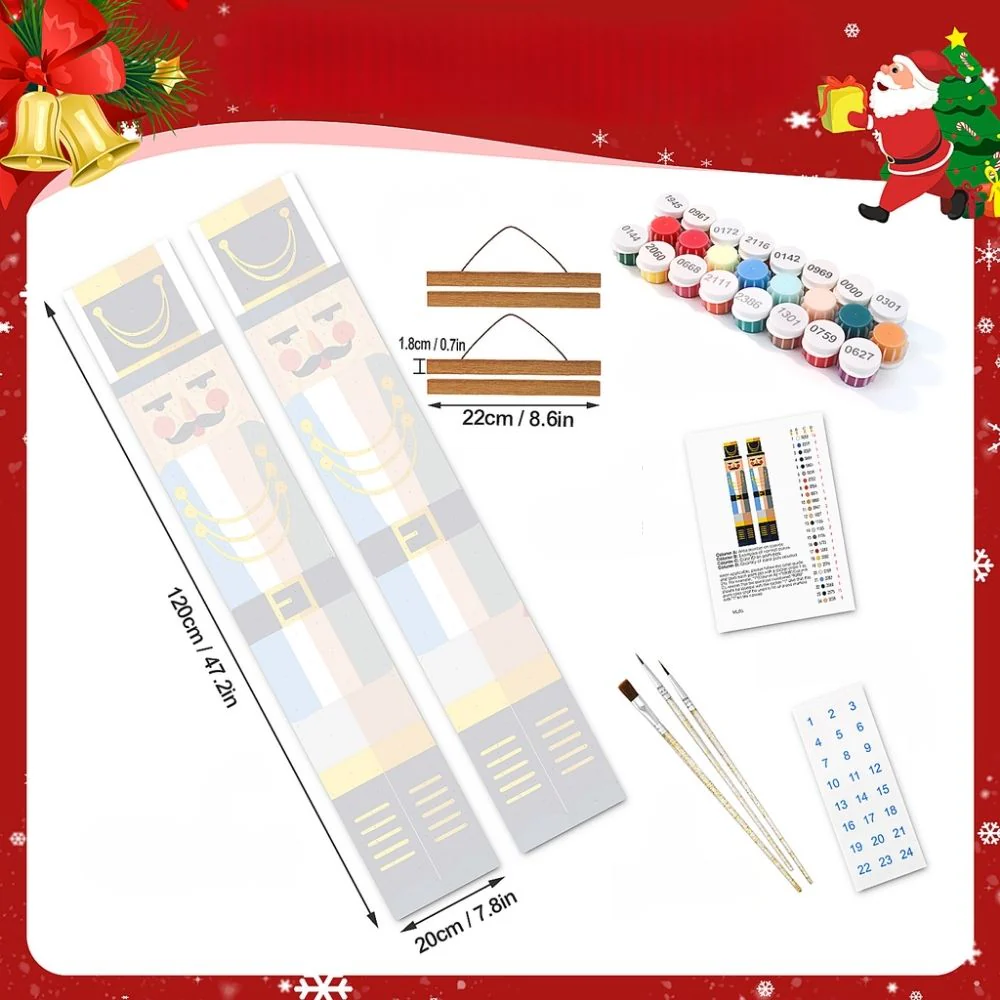 Paint by Numbers Front Door Hanging Banners - Royal Nutcracker - Image 4