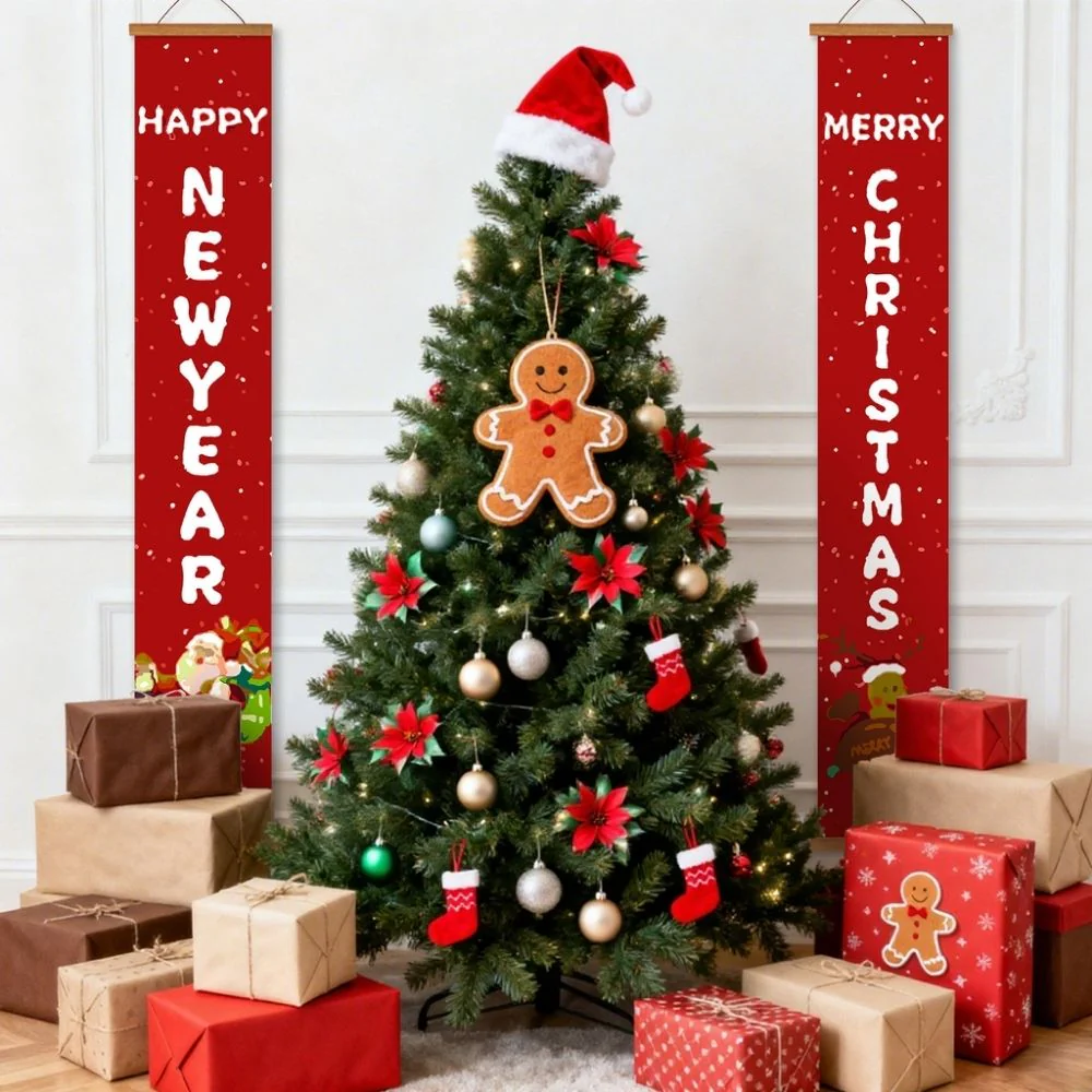 Paint by Numbers Front Door Hanging Banners - Santa & Reindeer - Image 8