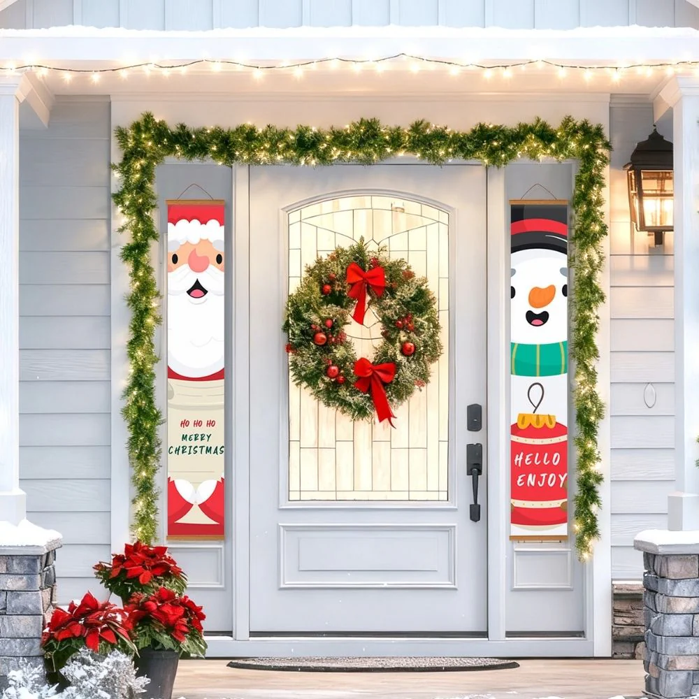 Paint by Numbers Front Door Hanging Banners - Snowman Joy - Image 9