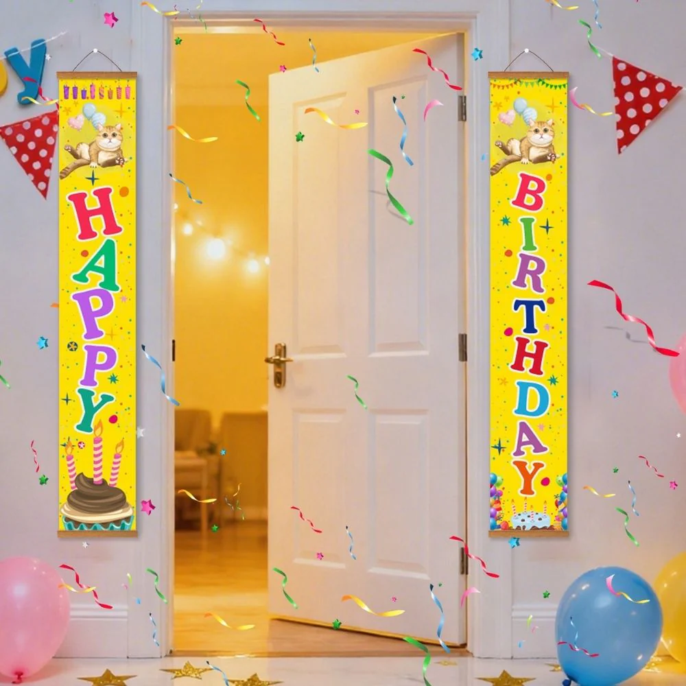 Paint by Numbers Front Door Hanging Banners - Happy Flags - Image 8