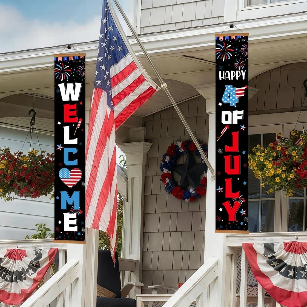 Paint by Numbers Front Door Hanging Banners - Independence Streamers - Image 9