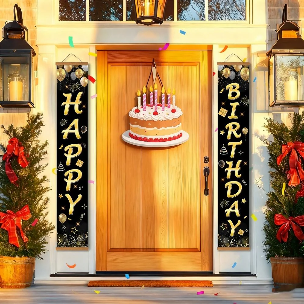Paint by Numbers Front Door Hanging Banners - Party Flags - Image 9