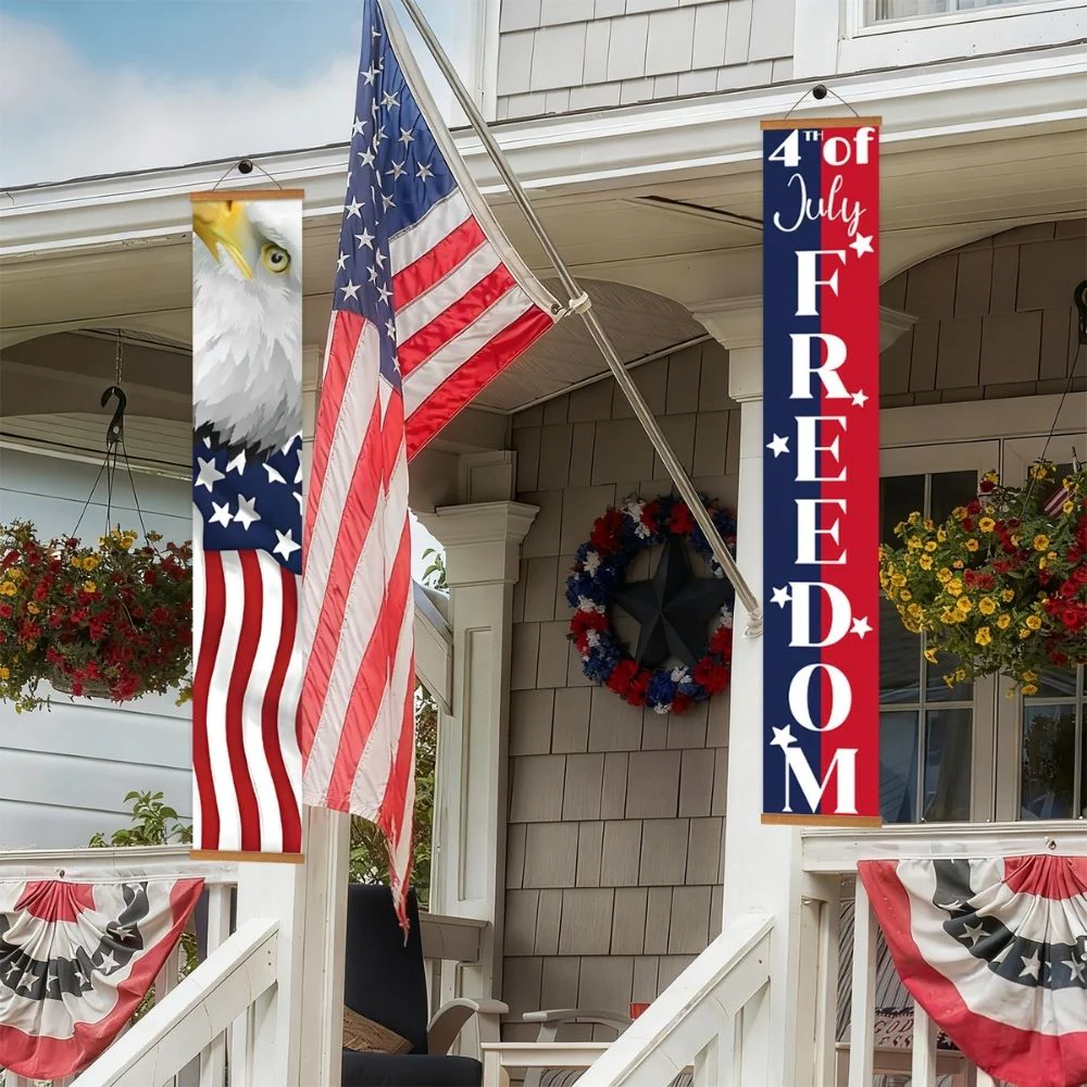 Paint by Numbers Front Door Hanging Banners - USA Party Flags - Image 9