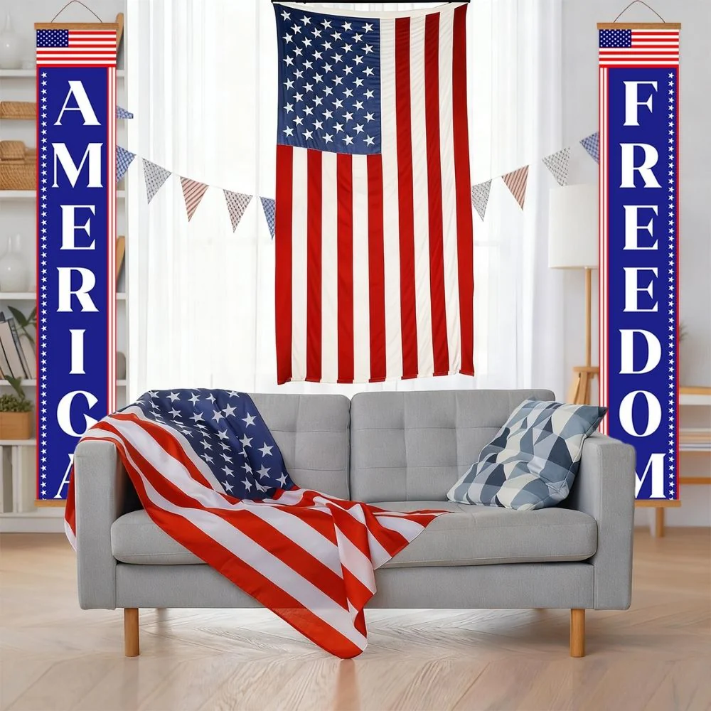 Paint by Numbers Front Door Hanging Banners - Yankee Pennants - Image 8
