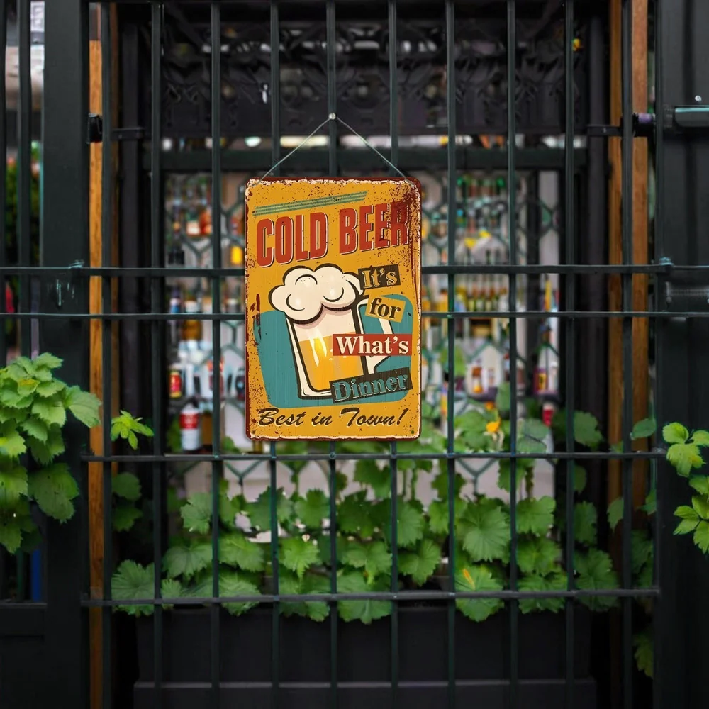 Paint by Numbers Metal Poster - Cold Beer for Dinner - Image 9
