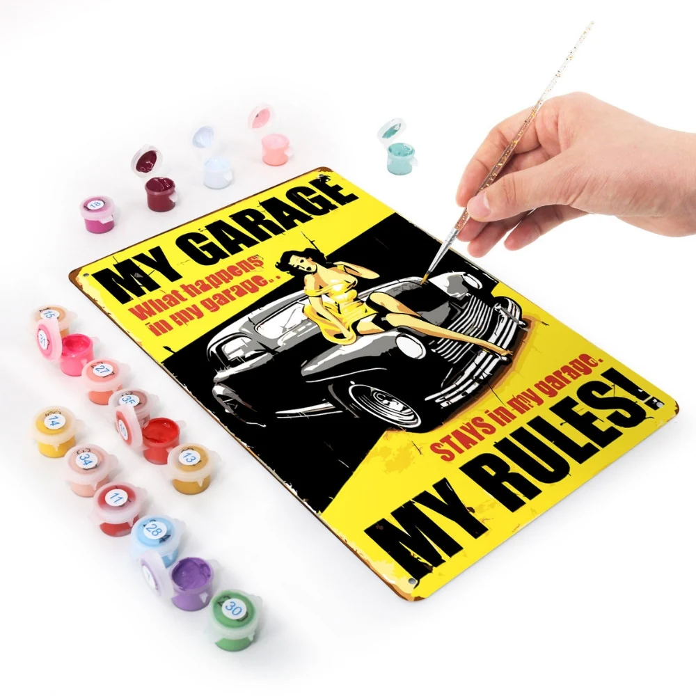 Paint by Numbers Metal Poster - My Rules - Image 3