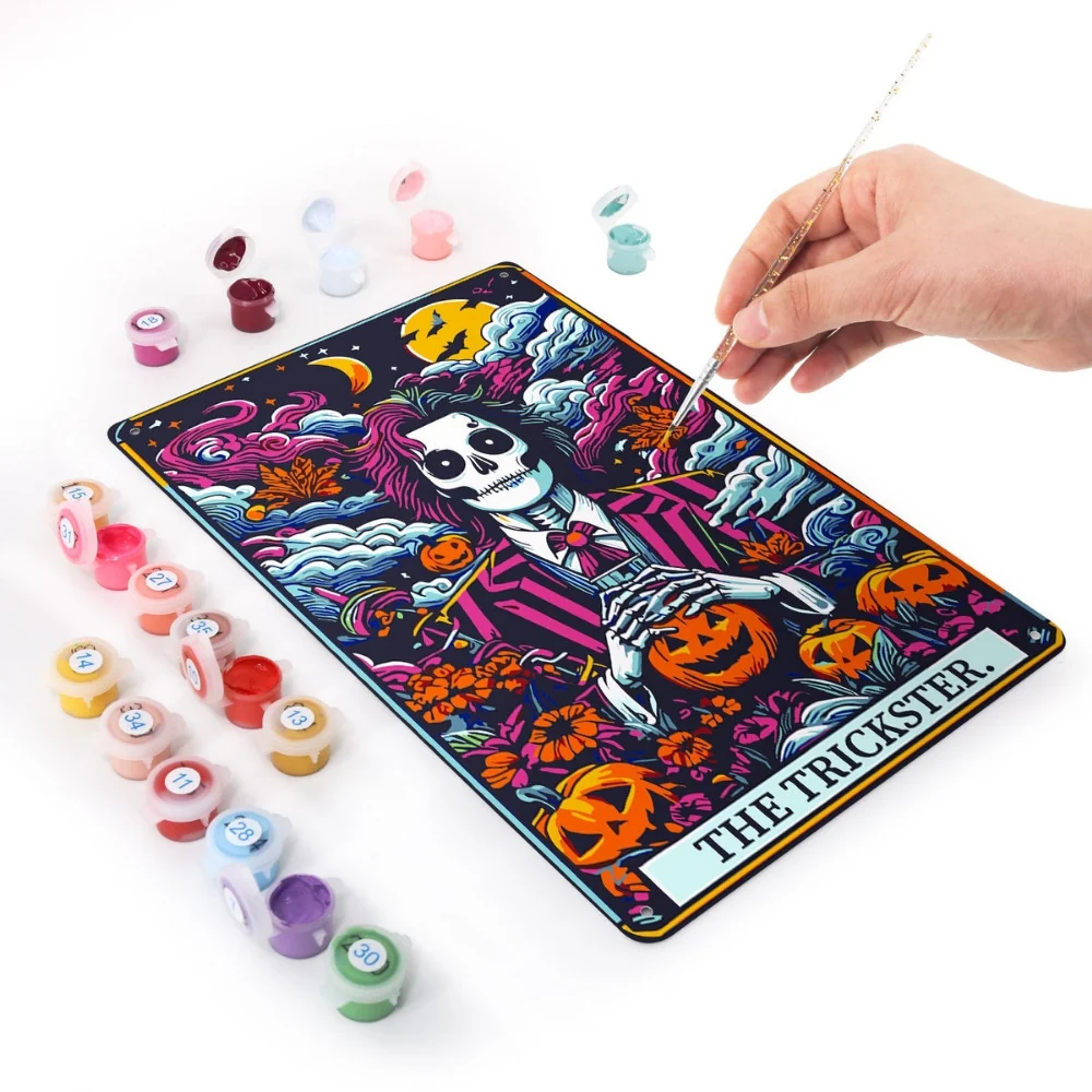 Paint by Numbers Metal Poster - The Trickster Night Garden - Image 3