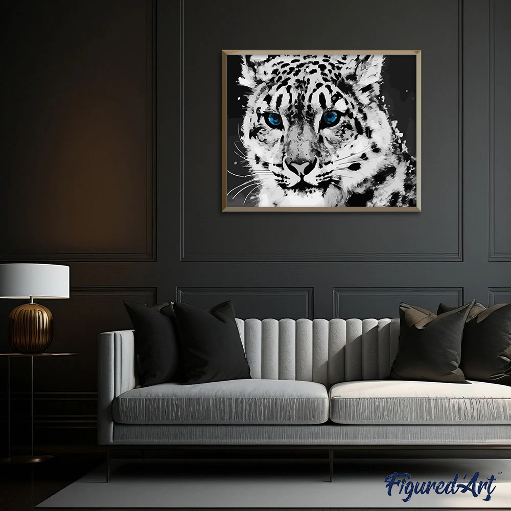 Portrait of a tiger with blue eyes - Image 3