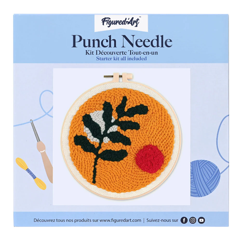 Punch Needle Kit - Botanical Abstract 1 - Image 2