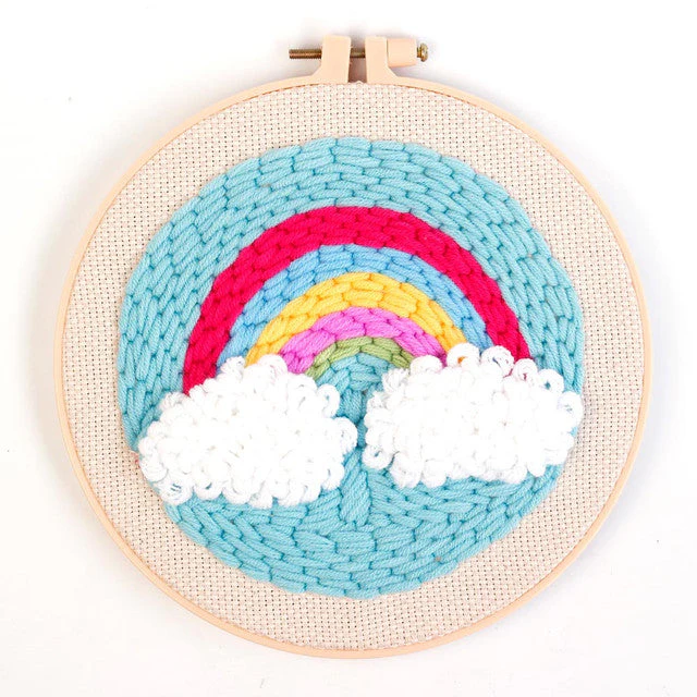 Punch Needle Kit - Bright Rainbow