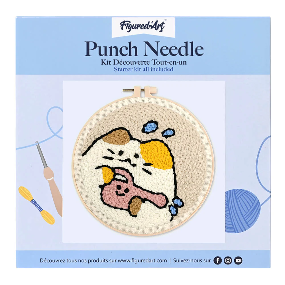 Punch Needle Kit - Cat Gardener - Image 2