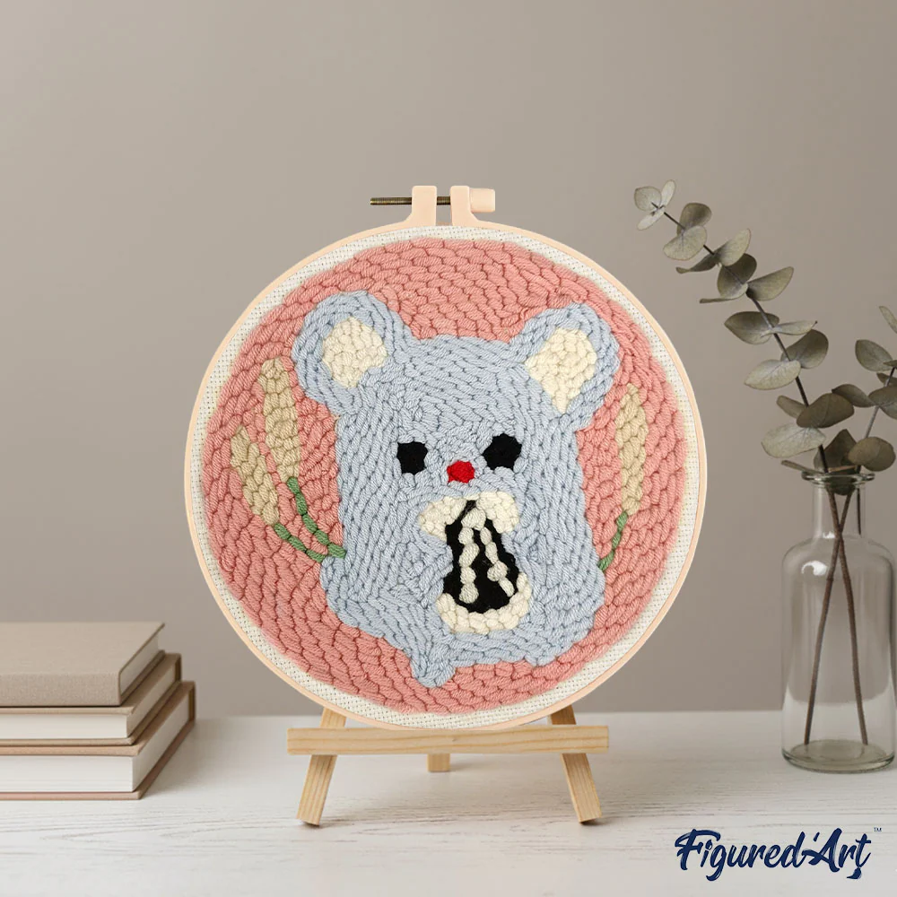 Punch Needle Kit - Cute Mouse - Image 3