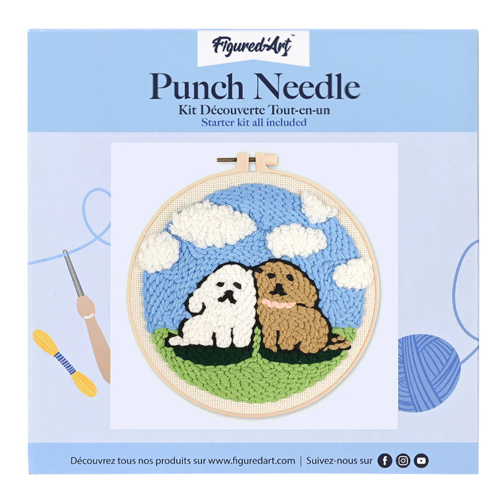 Punch Needle Kit - Dog Duo - Image 2