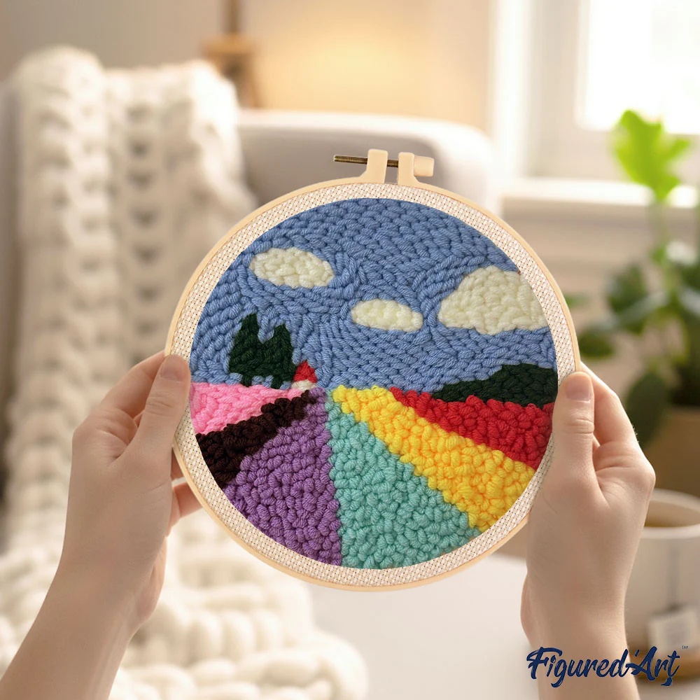Punch Needle Kit - Field of Tulips - Image 3