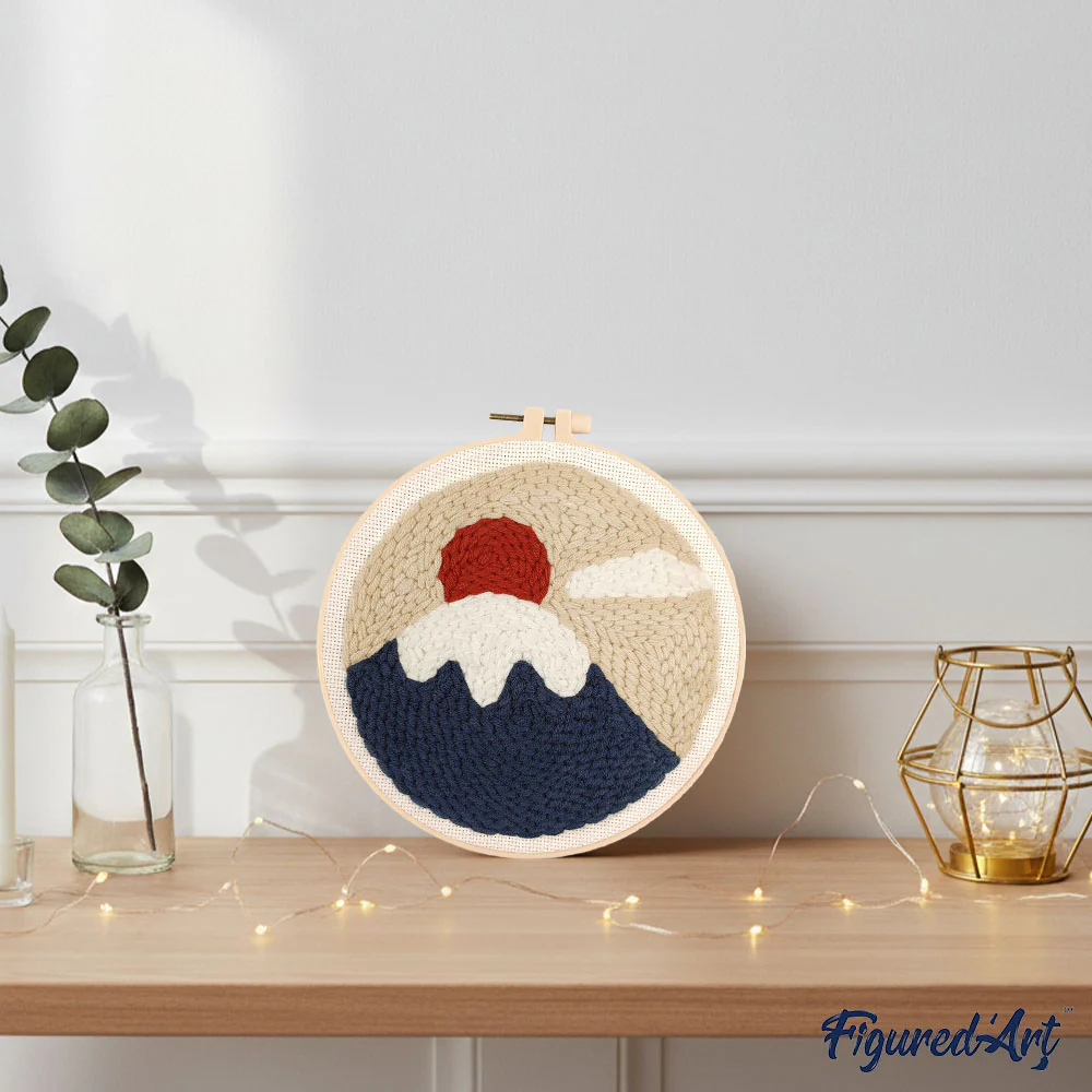 Punch Needle Kit - Fuji Sunrise - Image 3