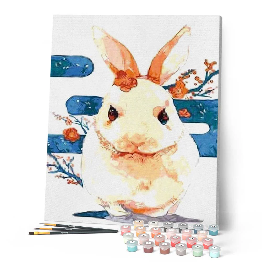 Rabbit with Flowers - Image 2