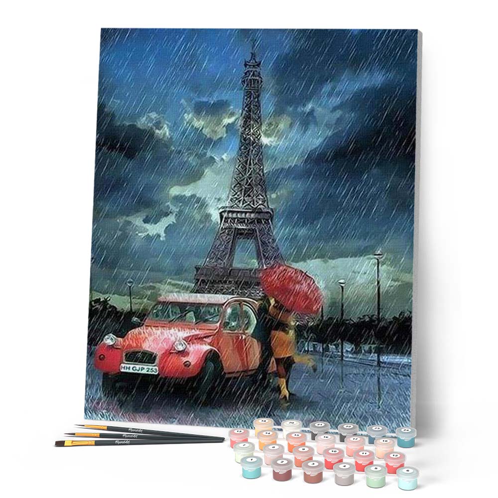 Rain and Romanticism Eiffel Tower - Image 2