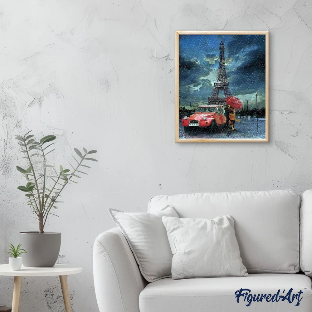 Rain and Romanticism Eiffel Tower - Image 3