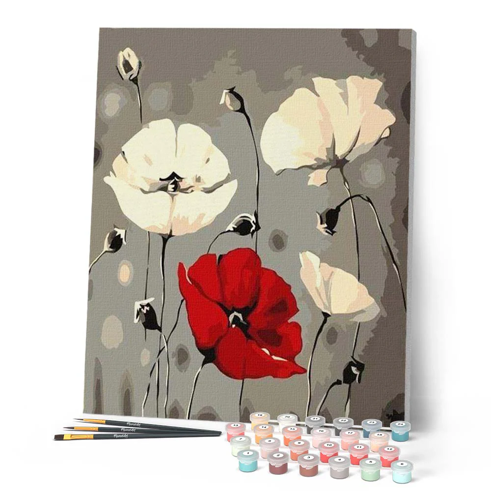 Red and White Flowers - Image 2