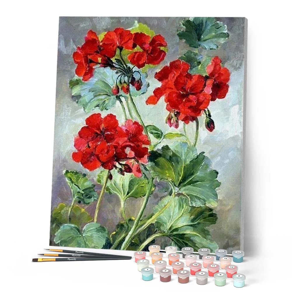 Red Geraniums - Image 2