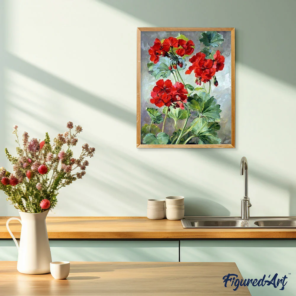 Red Geraniums - Image 3