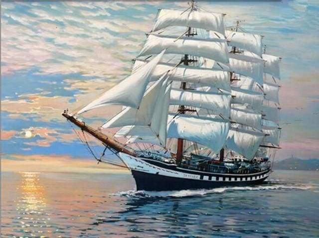 Sailboat Ocean Landscape