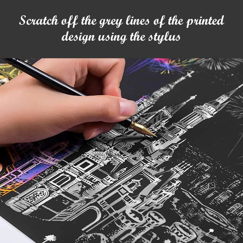 Scratch Painting - Jiangnan Water Town - Image 2