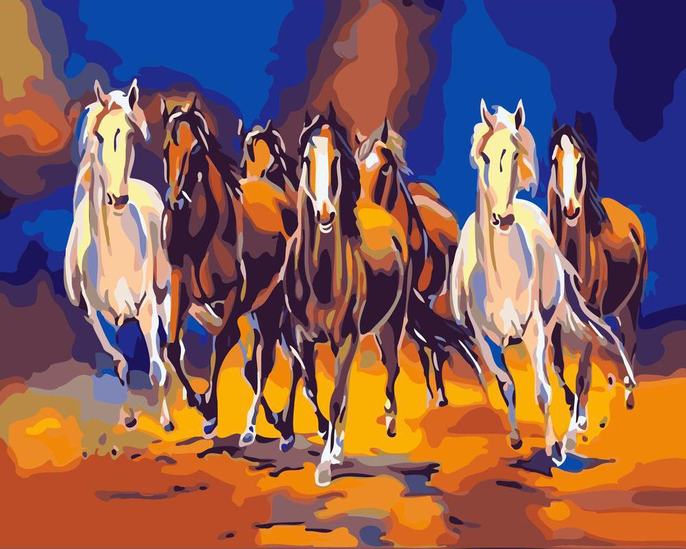 Seven Galloping Horses