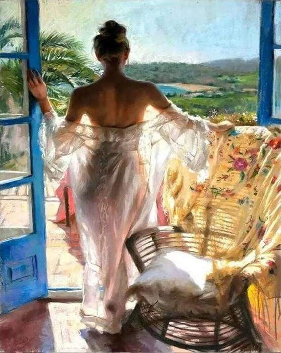 Sexy women near the Window