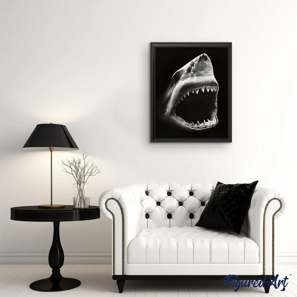 Shark Black And White - Image 3