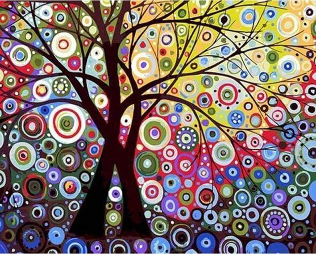 Stained Glass Effect Tree