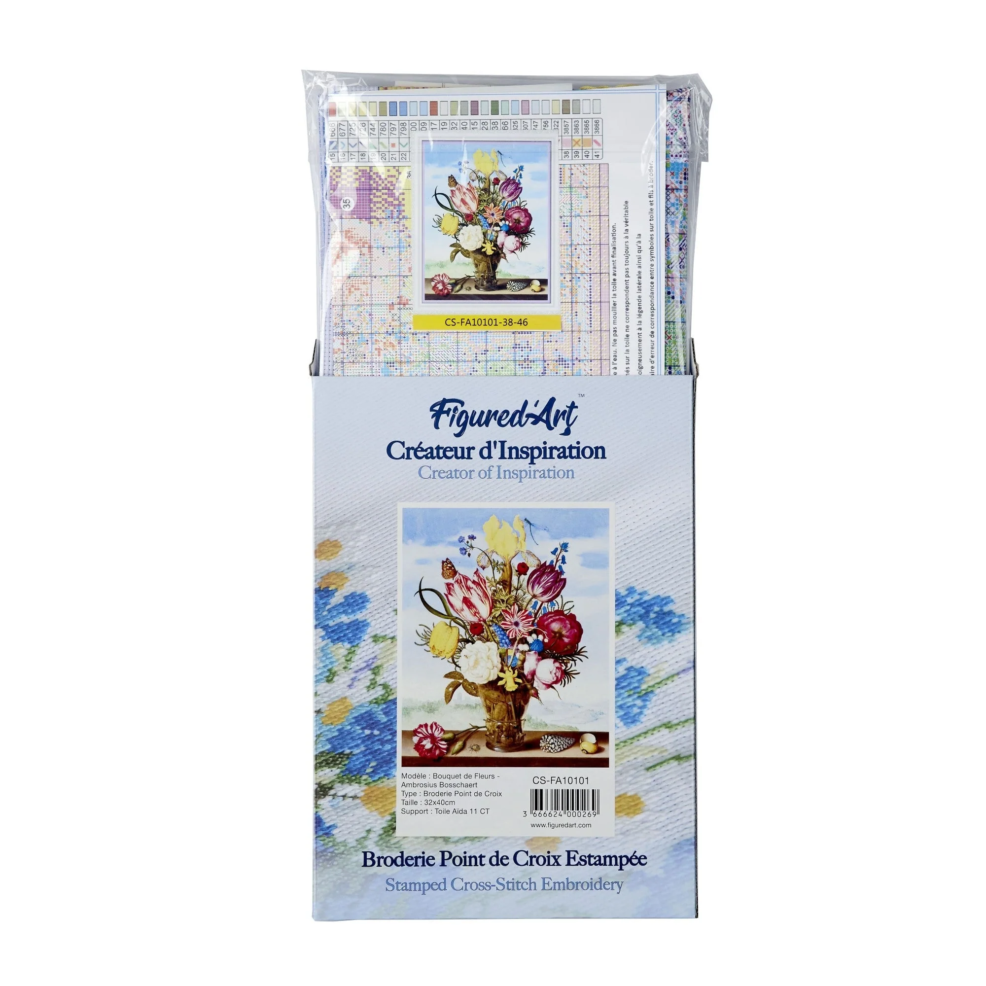Stamped Cross Stitch Kit - Mardigras Cat - Image 4