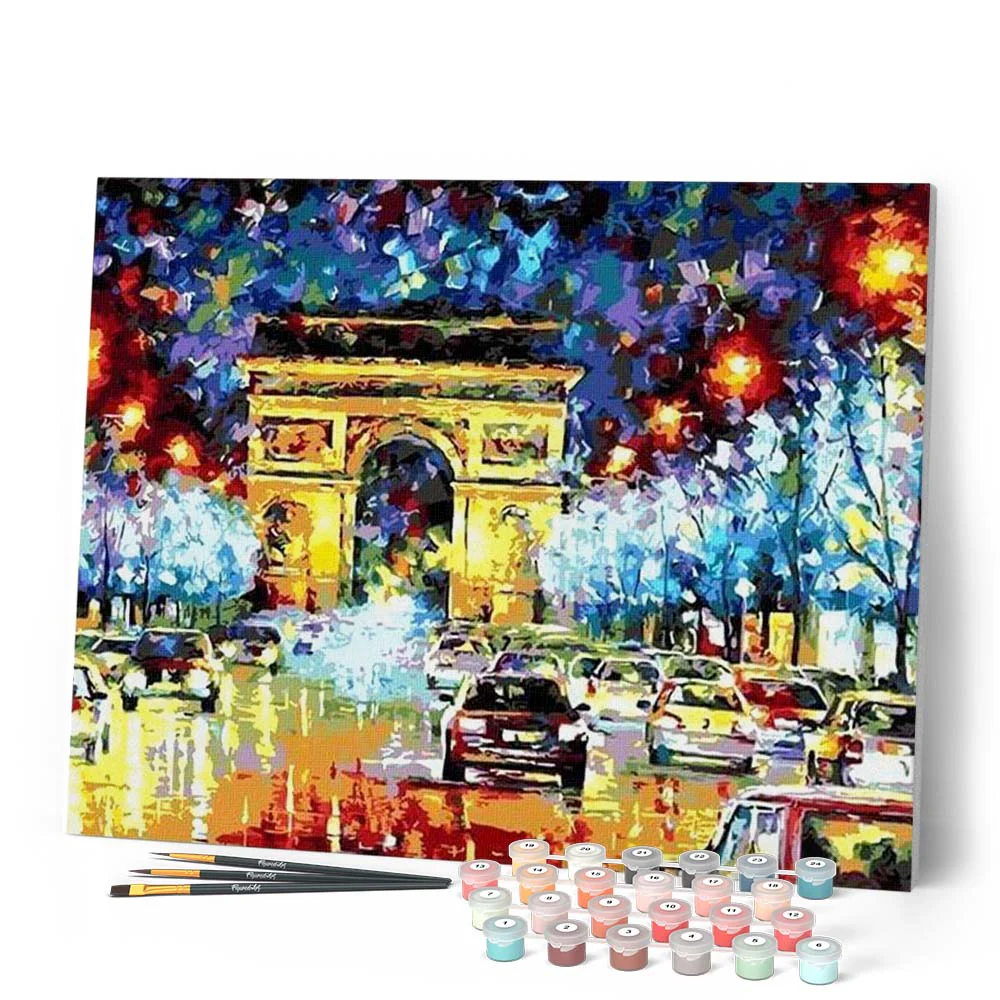 Street near Arc de Triomphe in Paris - Image 2
